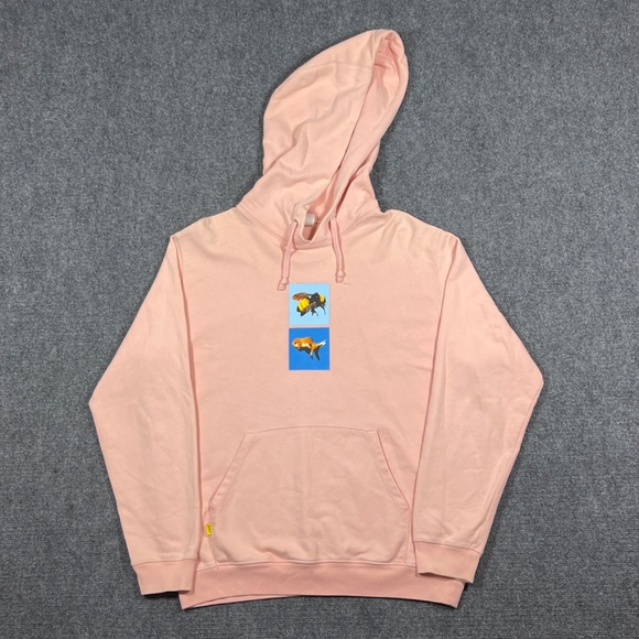 Golf Wang Tyler the Creator x Vince Staples Big Fish Tour 2018 Pink Hoodie 0403 - Picture 1 of 11
